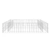 Lit surélevé à gabion Acier galvanisé 100x100x20 cm Voir les images du produit 2