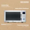 SEVERIN 4-in-1 Mikrowelle „Crispy Wave“, Heißluft-Funktion Produktbild-Vorschau 2