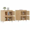 vidaXL Credenze, 2 pezzi, rovere Sonoma, materiale in legno Anteprima dell’immagine prodotto 3