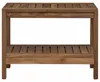 vidaXL Kúpeľňový stolík, prírodný, 60 x 30 x 45 cm, masívne Náhľad obrázku produktu 2