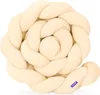 Ecru - Geflochtene Bettschlange Bettumrandung für Babybett Produktbild-Vorschau 1