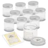 itenga Set 10 Marmeladengläser rund 212ml mit Sticker zum Produktbild-Vorschau 1