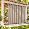 Outdoor Vorhang 254x214 cm Taupe Ösen Thermovorhang Produktbild-Vorschau 10