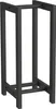 A black metal firewood rack is shown against a white background. Anteprima dell’immagine prodotto