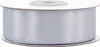 Satinband 25mm x 25m Rolle Silber / Grau Produktbild-Vorschau 1