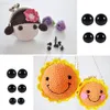 100 pcs 6-12mm couleur yeux de sécurité en plastique pour Voir les images du produit 11