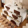 Elegante weiße Kommode mit geschwungenem Design, Produktbild-Vorschau 3