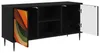 vidaXL TV-Schrank BONN 102 x 33 x 51 cm Schwarz Produktbild-Vorschau 2