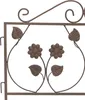 Steckzaun Blume Metall braun 57x45cm – Dekozaun Produktbild-Vorschau 8
