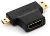 deleyCON Mini + Micro HDMI DUAL Adapter - HDMI Buchse zu Produktbild-Vorschau 1