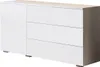 Cassettiera combinata HARPER 110 - bianco / bianco lucido Anteprima dell’immagine prodotto 8