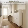 Meuble à Chaussures d'Entrée Blanc en Bois, 2 Portes Voir les images du produit 5