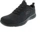 A black Skechers sneaker is shown against a white background. Náhľad obrázku produktu