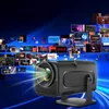 A projector is shown projecting a beam of light, surrounded by a collage of app icons and streaming service logos against a blue background. Náhľad obrázku produktu