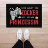 Fußmatte Gaming hier wohnt ein Zocker mit seiner Prinzessin Produktbild-Vorschau 3