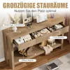 Konsolentisch 140cm×29.5cm×82.5cm, Beistelltisch Sofatisch Produktbild-Vorschau 5