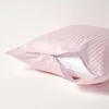 HOMESCAPES Kopfkissenbezug Fadendichte 330 Pastell Violett, Produktbild-Vorschau 3
