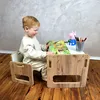 Kids Helper Kindersitzgruppe Eiche Weiß Kindertisch Stühle Produktbild-Vorschau 5