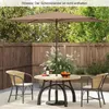 COSTWAY Parasol balkonowy 210 x 140 cm, prostokątny parasol Podgląd zdjęcia produktu 2