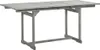 Table à manger de jardin en acacia gris 120-170 x 75 x 80 Voir les images du produit 1