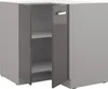 Eckunterschrank 90x90 Hochglanz Grau Küchenzeile Produktbild-Vorschau 2