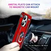 A red phone case with a ring holder is shown attached to a magnetic car mount inside a car. Anteprima dell’immagine prodotto