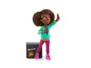 A figurine of a young girl holding a microphone and standing next to a speaker. Produktbild-Vorschau