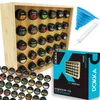 Gewürzregal mit 30 Gläsern – Organizer mit 144 Etiketten – Produktbild-Vorschau 1