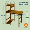 CASARIA® Balkonmöbel Set 2 Personen Wetterfest Klappbar Produktbild-Vorschau 6