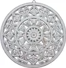 Wandornament weiß shabby Ornament Wanddeko Holzbild Produktbild-Vorschau 1