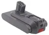 A gray vacuum cleaner battery with a red release button. Podgląd zdjęcia produktu