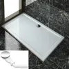 SONNI Piatto doccia quadrato in ABS 140x100x4cm con set di Anteprima dell’immagine prodotto 1