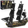 Mould King Schwarzes Piratenschiff Modellbaukasten 13199 Produktbild-Vorschau 10
