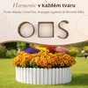 Floranica dřevěný obrubník záhonu 10 x 200 cm bílý okraj Náhled obrázku produktu 4
