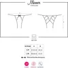 OBSESSIVE Miamor Panty Crotchless Open Bottom Nero S/M Anteprima dell’immagine prodotto 14