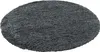 Hochflor Langflor Shaggy Teppich Luxury Anthrazit Rund, Produktbild-Vorschau 2