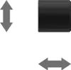 A product image showing two end caps for curtain rods. Produktbild-Vorschau
