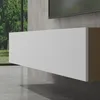 doporro Mobile Porta TV Sospeso 200 cm con 2 Ante Marrone Anteprima dell’immagine prodotto 5