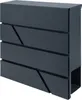 A dark gray mailbox with a modern, angular design. Náhled obrázku produktu
