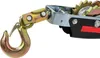 A close-up view of a hand winch hook and cable. Náhled obrázku produktu