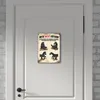 Metallschild mit schwarze Pferde Motiv und Spruch: Bitte Produktbild-Vorschau 6