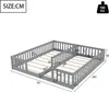 A diagram of a twin-over-twin bunk bed with dimensions labeled. Produktbild-Vorschau