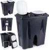 Excellent Houseware Pattumiera a 2 scomparti, plastica, Anteprima dell’immagine prodotto 12