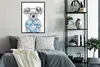 MuchoWow® Gerahmtes Poster Koala - Blumen - Sommer - Blau Produktbild-Vorschau 5
