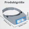 Kopflupe mit 4 Wechsel-Gläsern, 1.5x/2x/2.5x/3.5x, Lesen Produktbild-Vorschau 7