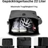 Wiltec Gepäckträgertasche schwarz, Fahrradtasche Produktbild-Vorschau 4