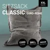 LUMALAND Sitzsack Classic XXL Cord 380 L - 140 x 180 cm - Produktbild-Vorschau 2
