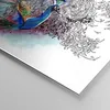 Bilder auf glas - Pfau Feder Farbe - 40x40cm - Glasbilder - Produktbild-Vorschau 5