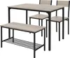 ML-Design Essgruppe für 4 Personen, Sonoma-Eiche,  Esstisch Produktbild-Vorschau 1
