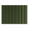 A dark green upholstered wall panel with vertical pleats. Anteprima dell’immagine prodotto